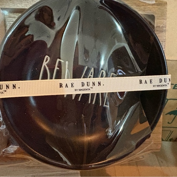 Rae Dunn Spooky Halloween Bowl Set on Wood Holder
Black and Orange - Picture 4 of 5